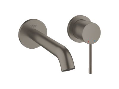 Baterie lavoar Grohe Essence M din 2 elemente, de perete, necesita corp ingropat, brushed hard graphite