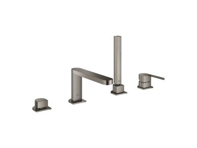 Baterie cada Grohe Plus din 4 elemente, montare pe cada, brushed hard graphite