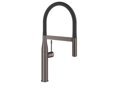 Baterie bucatarie Grohe Essence cu pipa flexibila ProfiSpray, hard graphite
