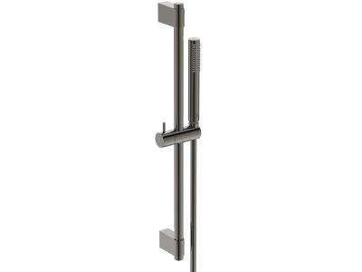 Set de dus Ideal Standard IdealRain Conca cu para de dus Stick, furtun si bara  60cm, magnetic grey