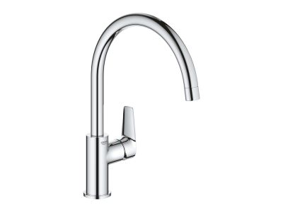Baterie bucatarie Grohe Start Edge cu pipa C, crom