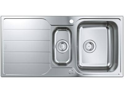 Chiuveta bucatarie Grohe K500 60 -S cu doua cuve inegale, 1000x500mm, inox satinat