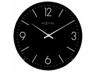 Ceas de perete NeXtime Basic Dome 35cm negru