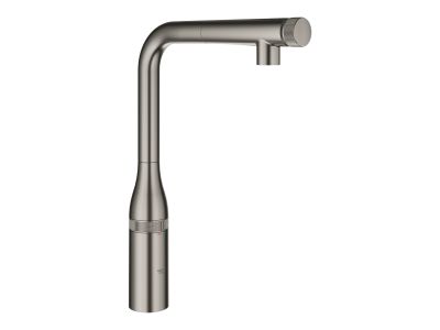 Baterie bucatarie Grohe Essence SmartControl cu dus extractibil, pipa L, brushed hard graphite