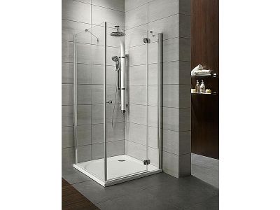 Cabina de dus dreptunghiulara Radaway Torrenta KDJ 100x90cm cu usa batanta orientare dreapta, complet echipata cu cadita de dus si sifon