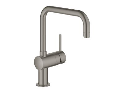 Baterie bucatarie Grohe Minta, pipa U, brushed hard graphite