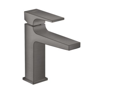 Baterie lavoar Hansgrohe Metropol 110, ventil push-open, negru periat