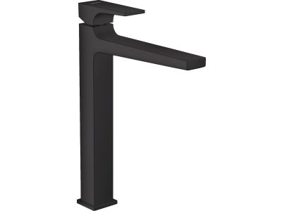 Baterie lavoar Hansgrohe Metropol 260, ventil push-open, pentru lavoar tip bol, negru mat