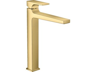 Baterie lavoar Hansgrohe Metropol 260, ventil push-open, pentru lavoar tip bol, gold optic lustruit