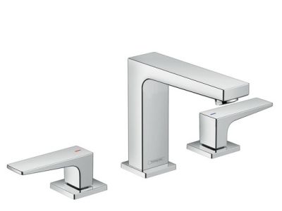 Baterie lavoar Hansgrohe Metropol 110 din 3 elemente, ventil push-open