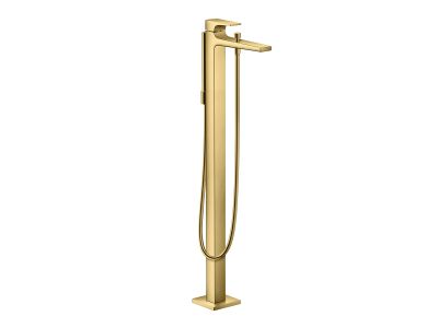 Baterie cada Hansgrohe Metropol de pardoseala, fara ventil, necesita corp ingropat, gold optic lustruit