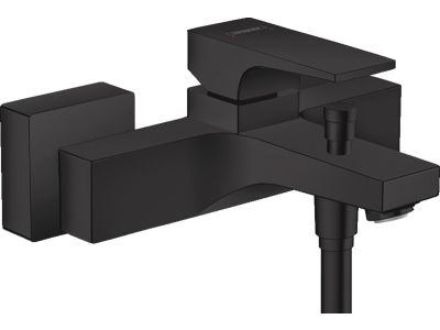 Baterie cada Hansgrohe Metropol, proiectie 18cm, negru mat
