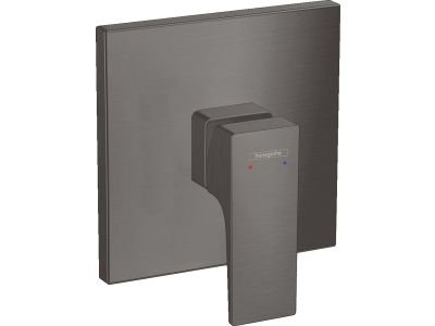 Baterie dus Hansgrohe Metropol montaj incastrat, necesita corp incastrat, negru periat