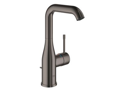 Baterie lavoar Grohe Essence L, ventil pop-up, hard graphite