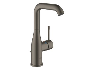 Baterie lavoar Grohe Essence L, ventil pop-up, brushed hard graphite