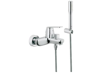 Baterie cada Grohe Eurosmart Cosmopolitan cu para, furtun si agatatoare de dus