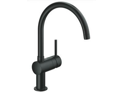 Baterie bucatarie Grohe Minta cu pipa C, velvet black