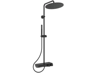 Coloana de dus Ideal Standard Ceratherm S200 Shelf cu baterie termostatata silk black