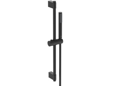 Set de dus Ideal Standard IdealRain Conca cu para de dus Stick, furtun si bara  60cm, silk black