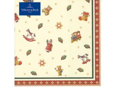 Set servetele hartie Villeroy & Boch Winter Specials Toys Cocktail Napkins Scatters S 25x25cm