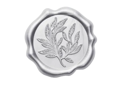 Sigiliu ceara Foldabox autoadeziv, Silver
