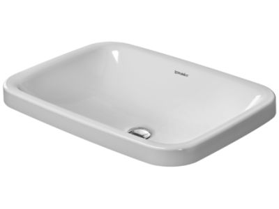 Lavoar Duravit Durastyle 60x43cm, fara orificiu baterie, fara preaplin, montare in blat 