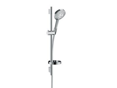Set de dus Hansgrohe Raindance Select S 240 PowderRain cu para 3 jeturi, furtun si bara de dus 65cm