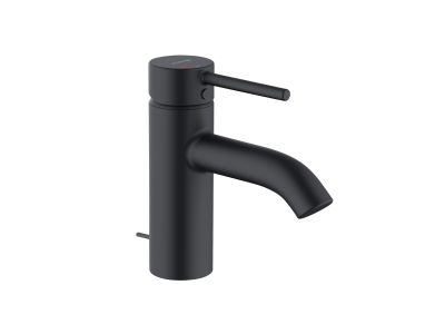 Baterie lavoar Kludi Zenta 75 Ecoplus, ventil pop-up, negru mat