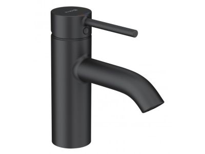 Baterie lavoar Kludi Bozz, ventil push-open, negru mat
