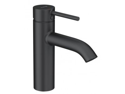 Baterie lavoar Kludi Bozz 100, ventil push-open, negru mat