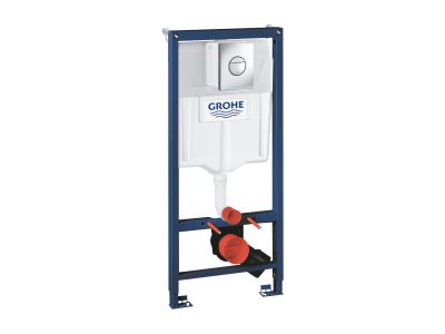 Set rezervor incastrat Grohe Rapid SL 3-in-1 cu cadru si clapeta Nova Cosmopolitan crom