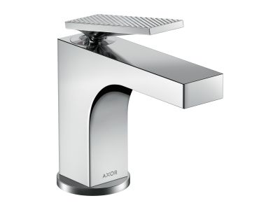 Baterie lavoar Axor Citterio 90 EcoSmart, levier rhombic, ventil pop-up, crom