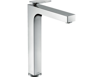 Baterie lavoar Axor Citterio 280 EcoSmart pentru lavoare tip bol, levier rhombic, ventil fix, crom