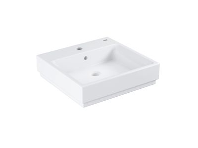 Lavoar Grohe Cube Ceramic 50cm, montare pe blat, PureGuard, alb