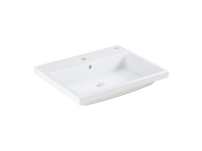 Lavoar Grohe Cube Ceramic 60x49cm, montare in blat, PureGuard, alb