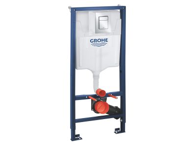 Set rezervor incastrat Grohe Rapid SL 3-in-1 cu cadru si clapeta Skate Cosmopolitan S crom