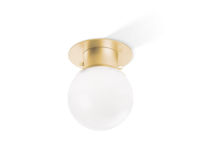 Plafoniera sfera Decor Walther Globe, E27 max 60W, IP44, auriu