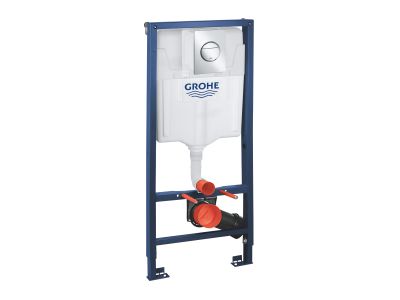 Set rezervor incastrat Grohe Rapid SL 3-in-1 cu cadru si clapeta Nova Cosmopolitan S crom