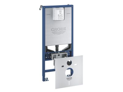Set rezervor incastrat Grohe Rapid SLX 3-in-1 cu cadru, pentru vase wc cu functie de bideu, garnitura fonoizolanta, priza integrata