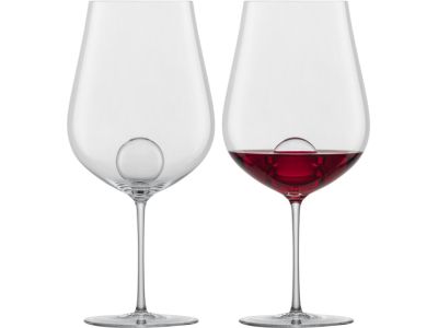 Set 2 pahare vin rosu Zwiesel Glas Air Sense Bordeaux, design Bernadotte & Kylberg, handmade, 843ml