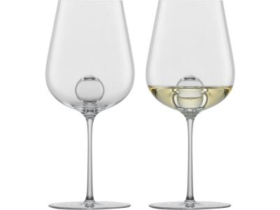 Set 2 pahare vin alb Zwiesel Glas Air Sense Chardonnay, design Bernadotte & Kylberg, handmade, 441ml