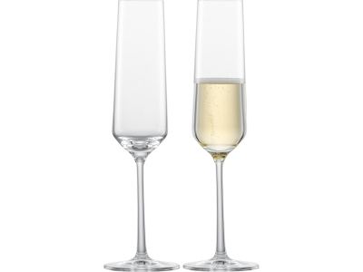 Set 2 pahare sampanie Zwiesel Glas Pure, cristal Tritan, 215ml