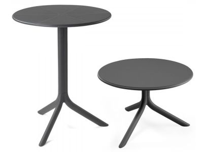 Masa exterior Nardi Spritz, h 76.5cm, diametru 60.5cm, antracit