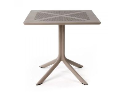 Masa exterior Nardi ClipX 80, h 75cm, 80x80cm, tortora