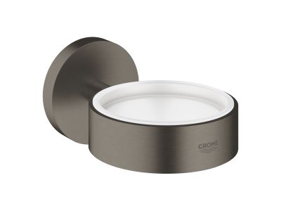 Suport de perete pentru pahar Grohe Essentials, brushed hard graphite