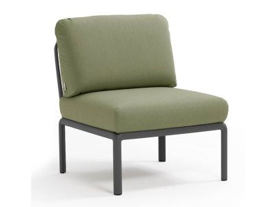 Element central Nardi Komodo 5, 72cm, cadru antracit, perne verde giungla Sunbrella