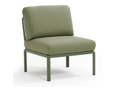 Element central Nardi Komodo 5, 72cm, cadru verde, perne verde giungla Sunbrella