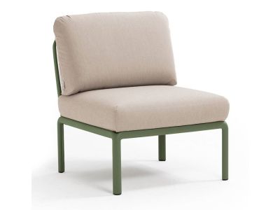 Element central Nardi Komodo 5, 72cm, cadru verde, perne canvas Sunbrella