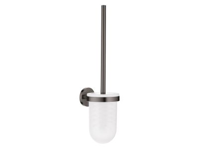 Perie wc cu suport de perete Grohe Essentials, hard graphite