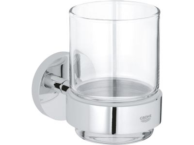Pahar cu suport de perete Grohe Essentials, crom